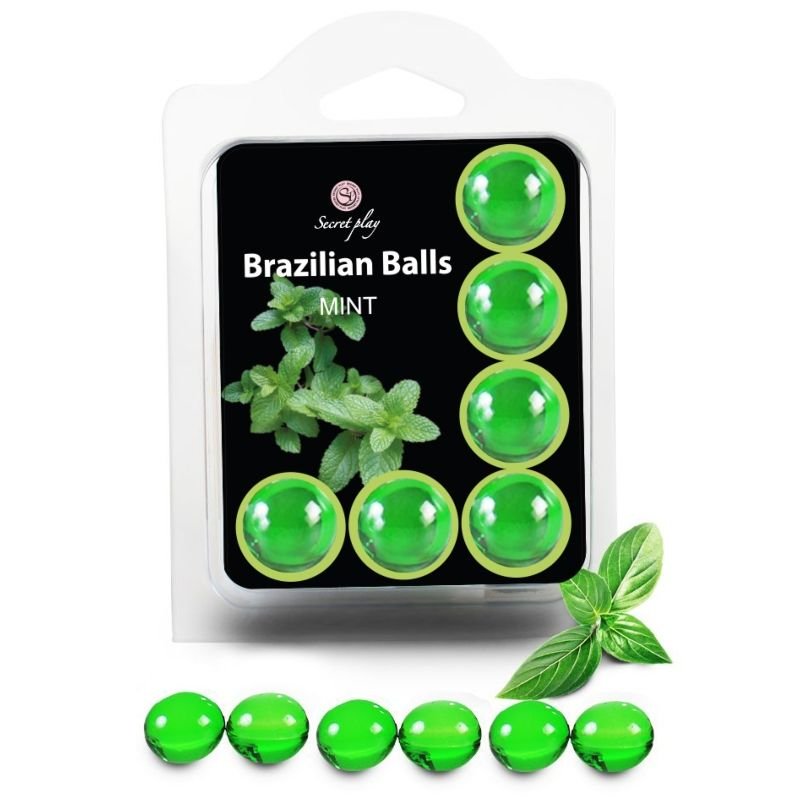 Ilhaerotica - SECRETPLAY - CONJUNTO 6 BOLAS BRASILEIRAS MENTA