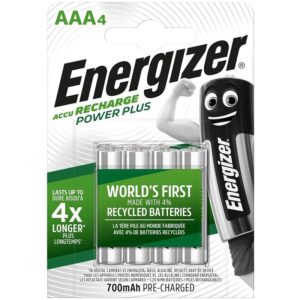 ENERGIZER – BATERIAS RECARREGVEIS AAA4 BLISTER 4