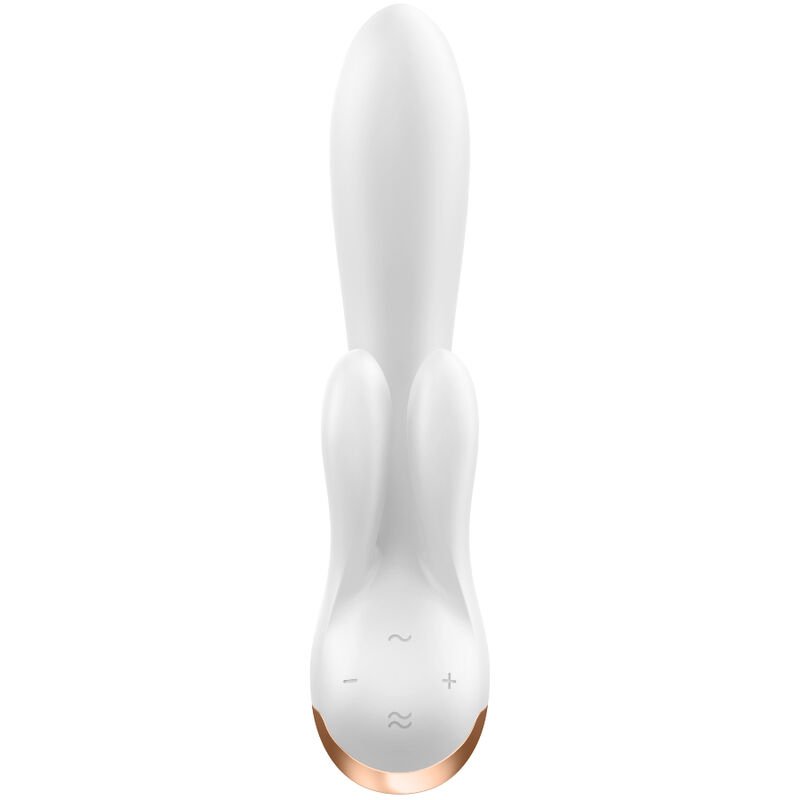 SATISFYER - APLICATIVO VIBRADOR DOUBLE FLEX BRANCO - Image 3