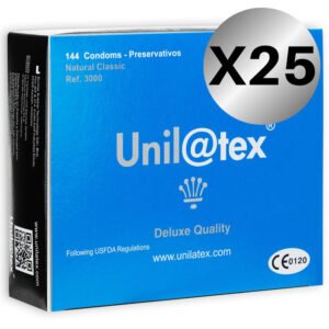 UNILATEX – CONSERVANTES NATURAIS PACK 25 X 144 UNIDADES