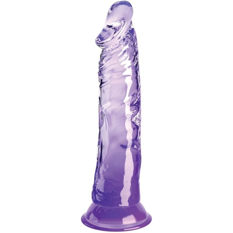 Ilhaerotica - KING COCK - CLEAR PÊNIS REALÍSTICO 19.7 CM ROXO
