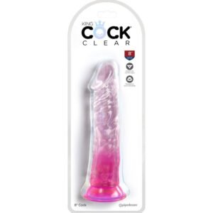 KING COCK – CLEAR PÊNIS REALÍSTICO 19.7 CM ROSA