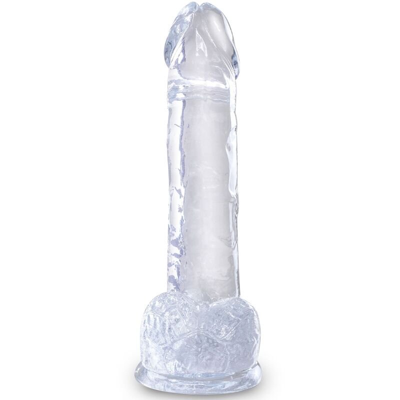 KING COCK - CLEAR PÊNIS REALÍSTICO COM BOLAS 15.2 CM TRANSPARENTE - Image 2