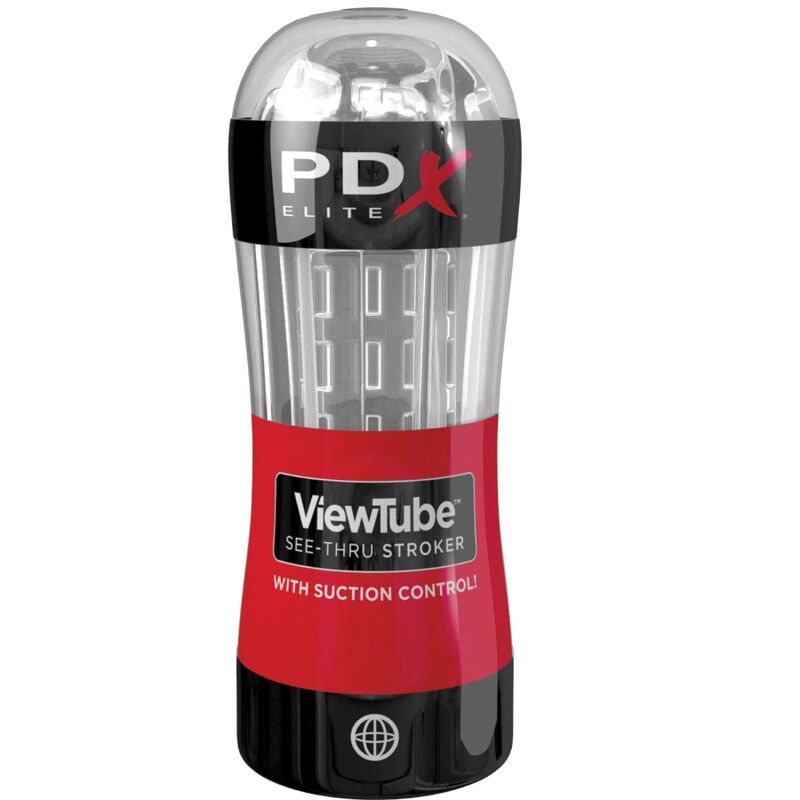Ilhaerotica - PDX ELITE - STROKER MASTURBADOR VIEWTUBE CONTROLE ONDAS ESTIMULANTES TRANSPARENTES