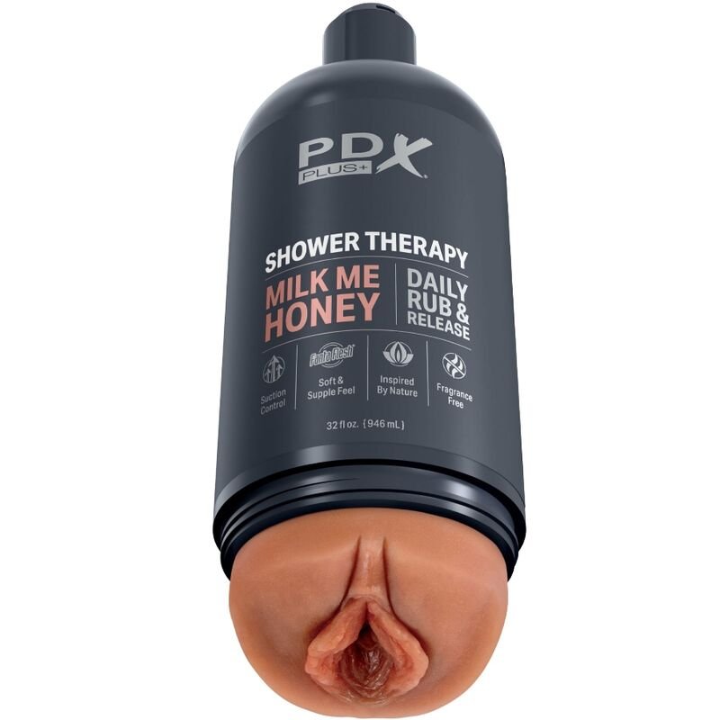 Ilhaerotica - PDX PLUS - STROKER MASTURBADOR DISCRETO DESIGN DE GARRAFA MILK ME HONEY CANDY SHAMPOO