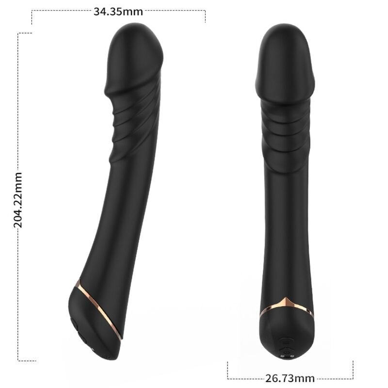 Ilhaerotica - ARMONY - DILDO VIBRADOR SILICONE PRETO