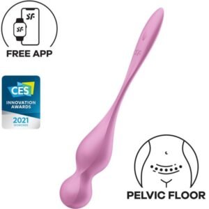 SATISFYER – BOLAS DE KEGEL VIBRANTES LOVE BIRDS ROSA
