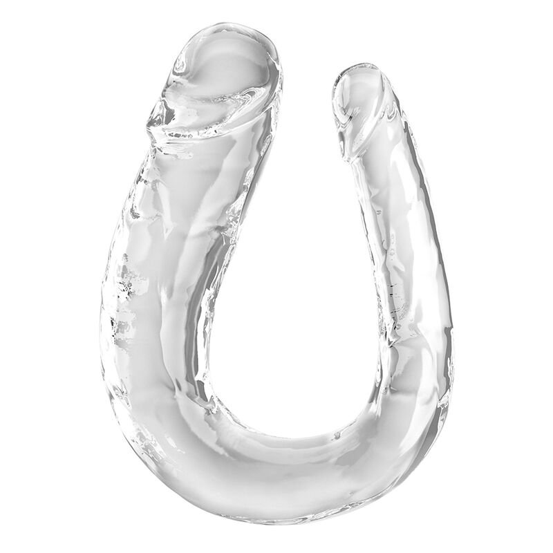 Ilhaerotica - KING COCK - DOUBLE TROUBLE DILDO DUPLO 44 CM TRANSPARENTE