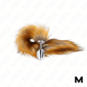 KINK – PLUG ANAL TAMANHO M 8 X 3,5 CM COM CAUDA SINTÉTICA 40 CM MARROM