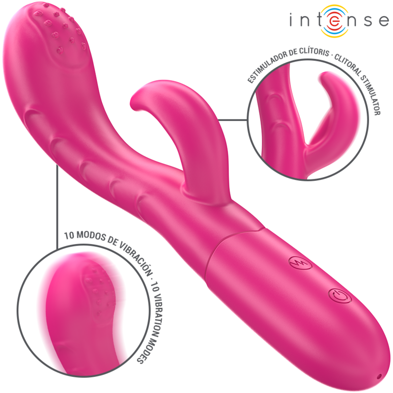 Ilhaerotica - INTENSE - AMARA VIBRADOR COM LÍNGUA ESTIMULANTE 10 VIBRAÇÕES ROSA