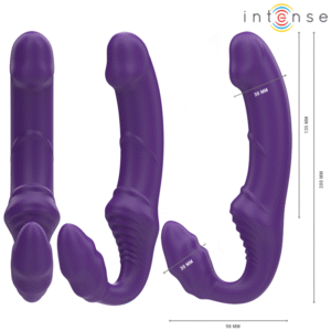 INTENSE – JILL VIBRADOR DUPLO 20 CM ROXO CONTROLE REMOTO