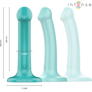 INTENSE – KATIE VIBRADOR COM VENTOSA 10 VIBRAÇÕES AZUL CONTROLE REMOTO