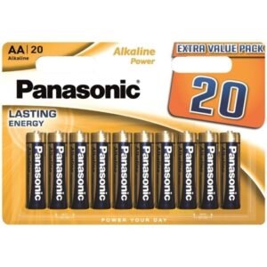 PANASONIC – BATERIA ALCALINA BRONZE AA LR6 BLISTER*20