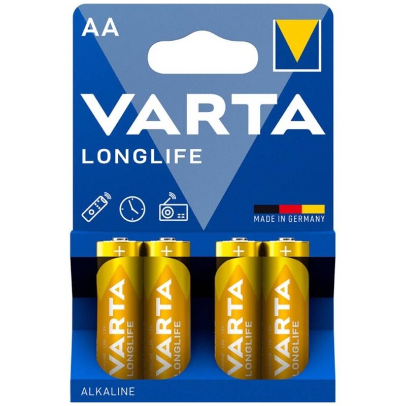 Ilhaerotica - VARTA - BATERIA ALCALINA DE LONGA DURAÇÃO AA LR6 BLISTER*4