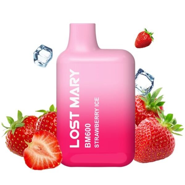 Ilhaerotica - LOST MARY - BM600 NICOTINE VAPER 2% DESCARTÁVEL MORANGO ICE