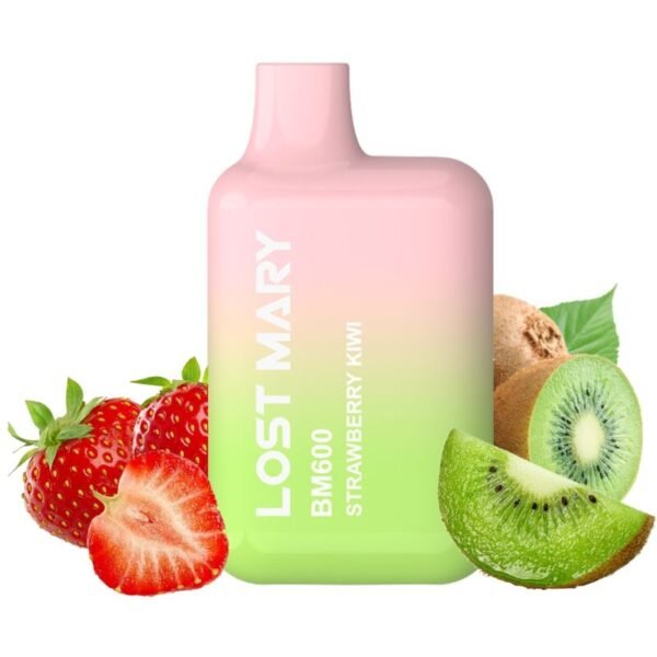 Ilhaerotica - LOST MARY - BM600 NICOTINA VAPER 2% DESCARTÁVEL MORANGO KIWI
