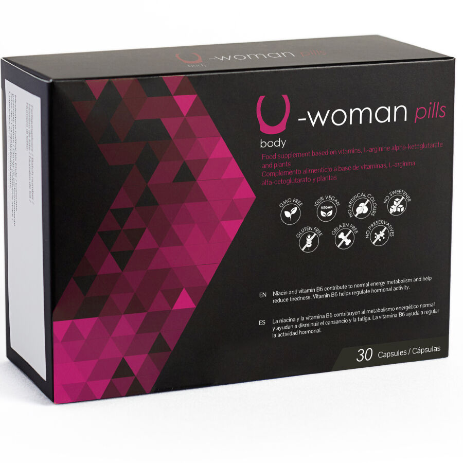 500 COSMETICS - U-WOMAN AUMENTA A LIBIDO FEMININA - 30 CÁPSULAS - Image 2