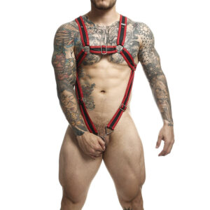 MOB – DNGEON RED CROSSED PENIS HARNESS TAMANHO ÚNICO