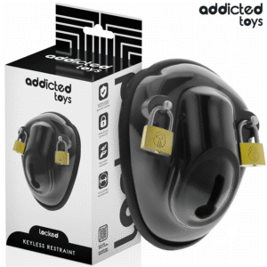 ADDICTED TOYS LOCKED – GAIOLA DE CONTENÇÃO SEM CHAVE PARA PÊNIS 11,5 CM