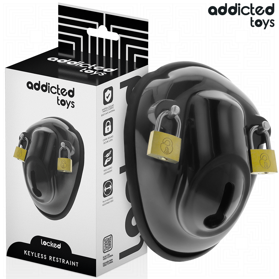 Ilhaerotica - ADDICTED TOYS LOCKED - GAIOLA DE CONTENÇÃO SEM CHAVE PARA PÊNIS 11