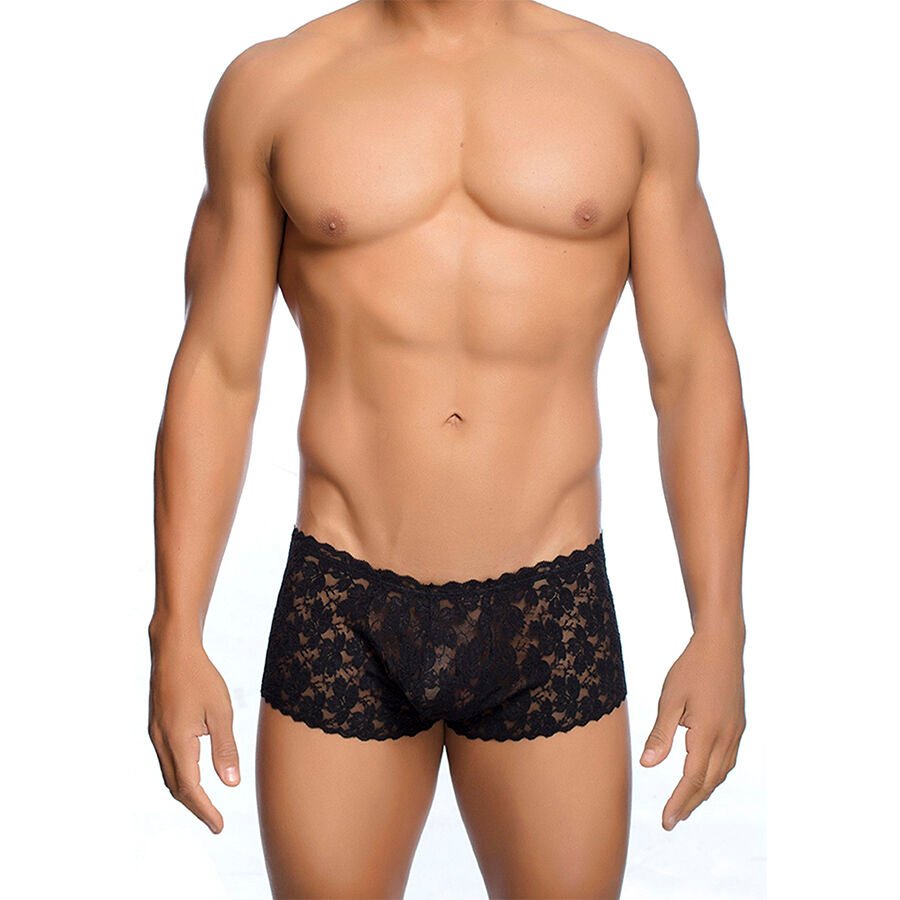 Ilhaerotica - MOB - BOXER DE RENDA PRETA TAMANHO L/XL