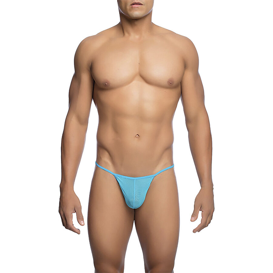 Ilhaerotica - MOB - TANGA TRANSPARENTE EM FORMATO T AQUA TAMANHO L/XL