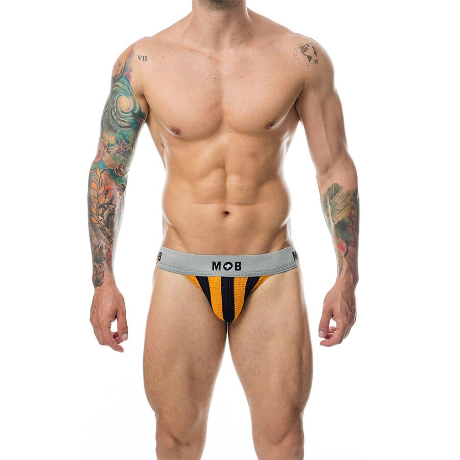 Ilhaerotica - MOB - CALÇA CLASSIC JOCK STRIPE LARANJA TAMANHO G
