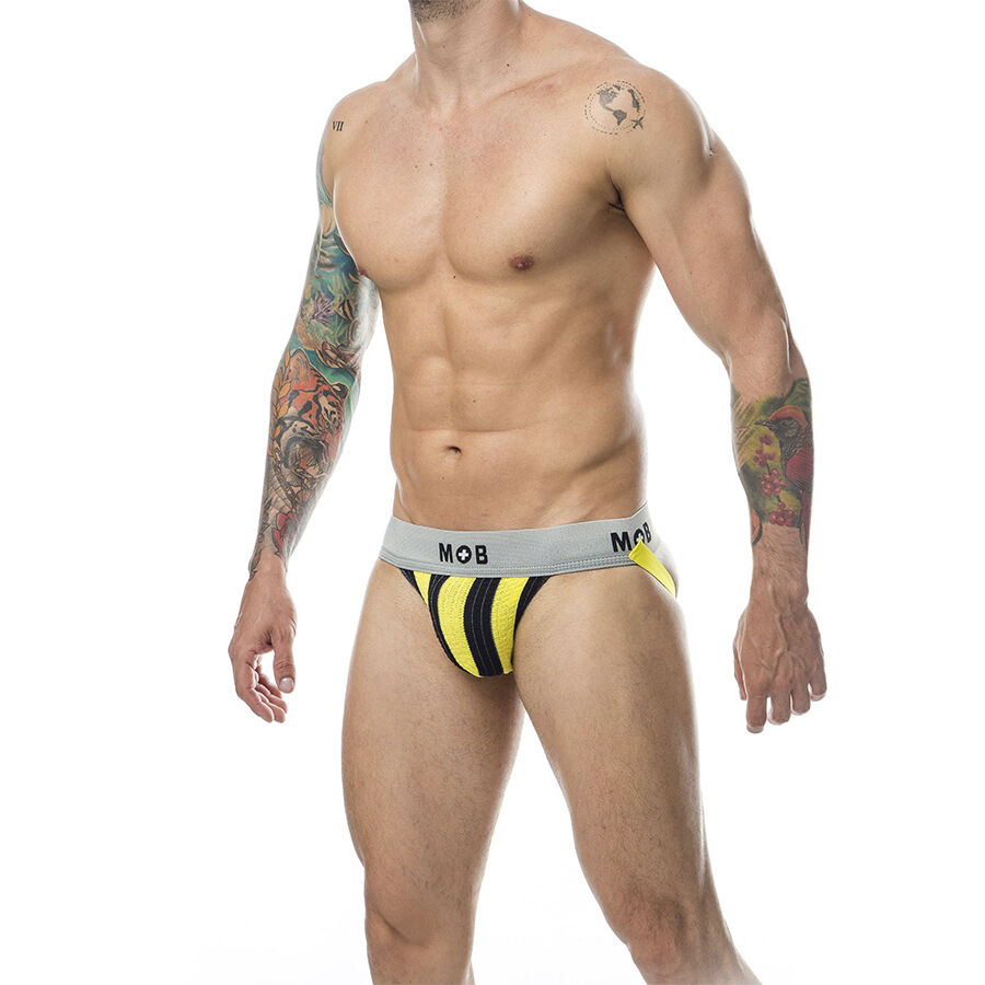 MOB - CALÇA CLASSIC JOCK STRIPE AMARELA TAMANHO G - Image 2