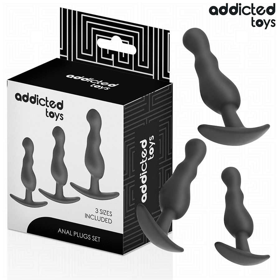 Ilhaerotica - ADDICTED TOYS - CONJUNTO DE 3 PLUG ANAL MODELO 1