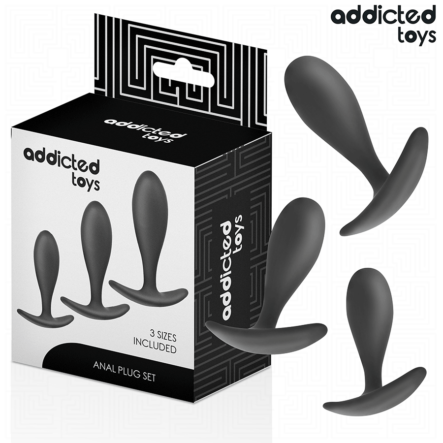 Ilhaerotica - ADDICTED TOYS - CONJUNTO DE 3 PLUG ANAL MODELO 2