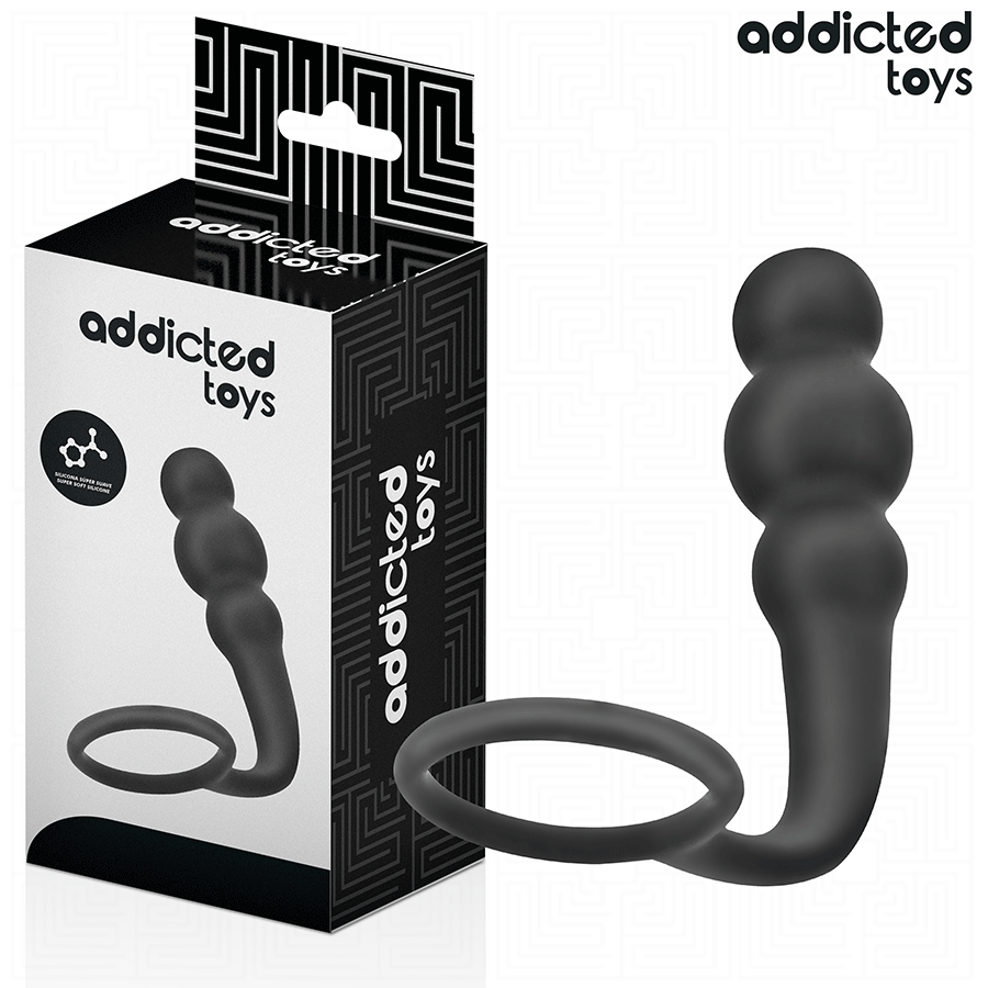 Ilhaerotica - ADDICTED TOYS - PLUG ANAL COM ANEL MODELO 1