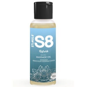 STIMUL8 – S8 REFRESH ÓLEO DE MASSAGEM DE ALGODÃO 125 ML