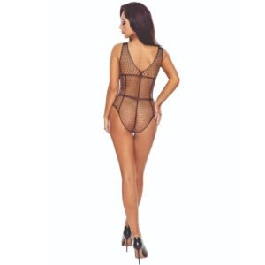 PASSION – BS114 BLACK GRID BODYSTOCKING