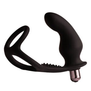 ROCKS-OFF – PLUG ANAL RO-ZEN RRO COM ANEL VIBRATÓRIO PARA PÊNIS PRETO