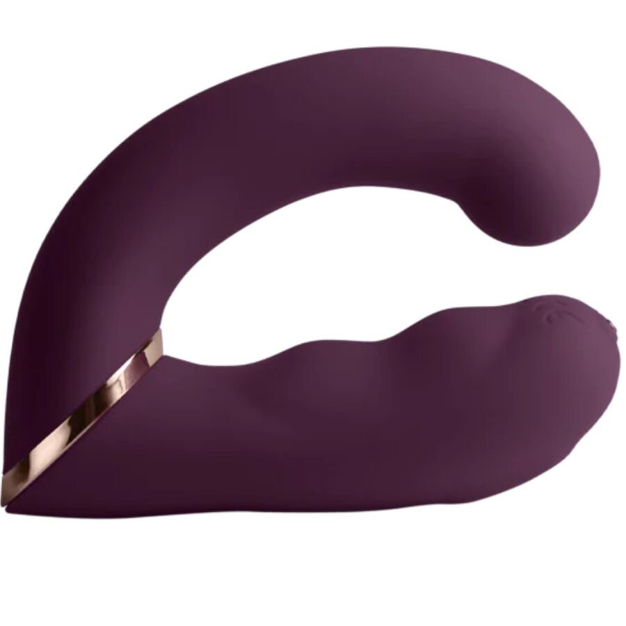 Ilhaerotica - ROCKS-OFF - VIBRADOR DUPLO GEMINI ESTIMULADOR DE CLITÓRIS PONTO G ROXO
