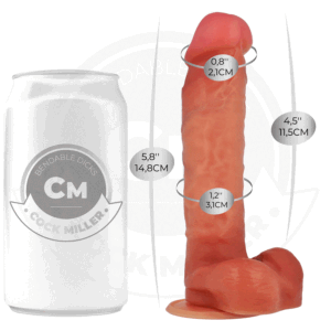 COCK MILLER – DILDO ARTICULÁVEL HIPERREALISTA 14,8 CM