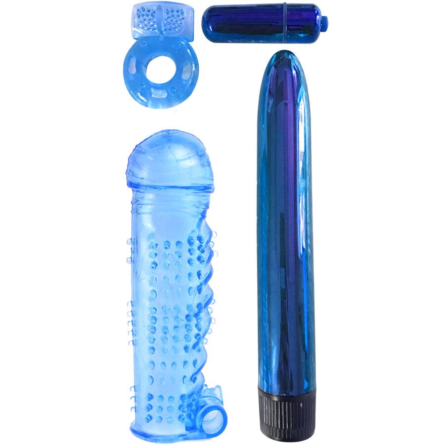 Ilhaerotica - CLASSIX - KIT PARA CASAIS DE PRAZER SUPREMO AZUL