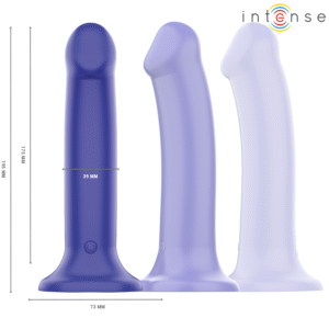 INTENSE – VICTORIA VIBRADOR COM VENTOSA 10 VIBRAÇÕES AZUL ESCURO CONTROLE REMOTO