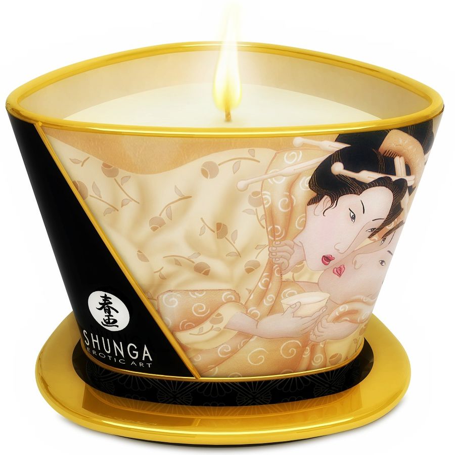 Ilhaerotica - SHUNGA - MINI CARESS BY CANDELIGHT VANILLA MASSAGE VELA 170 ML