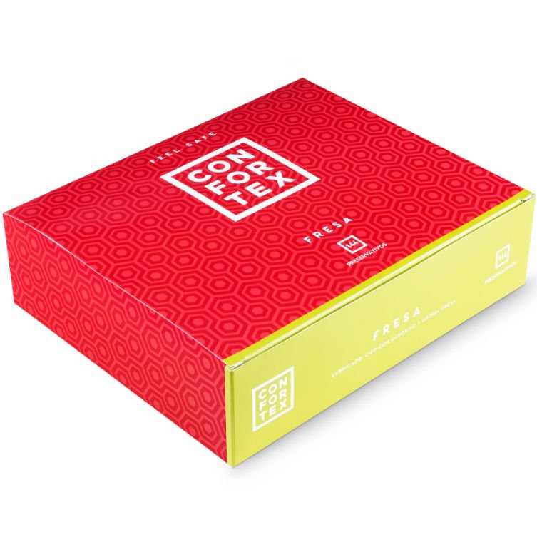 Ilhaerotica - CONFORTEX - CONDOM DE MORANGO 144 UNIDADES