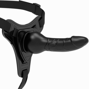 FETISH SUBMISSIVE HARNESS – SILICONE PRETO REALISTA 16 CM
