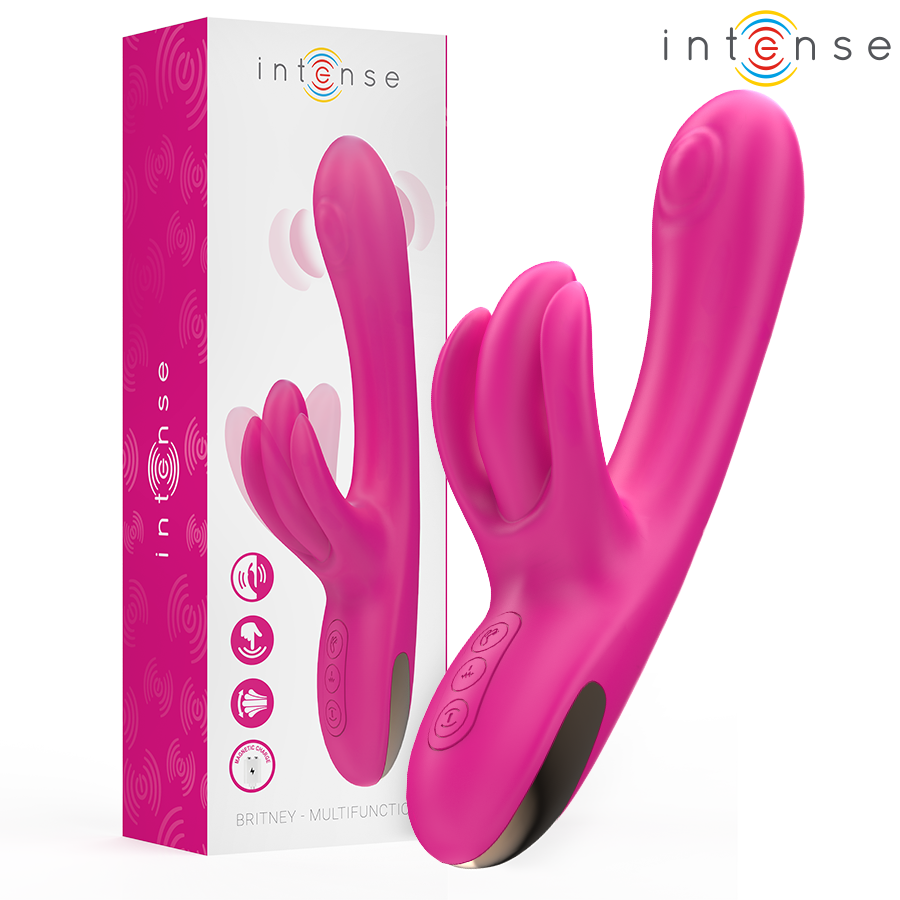 Ilhaerotica - INTENSE - BRITNEY MULTIFUNCIONAL RABBIT VIBRADOR 23 CM ROSA