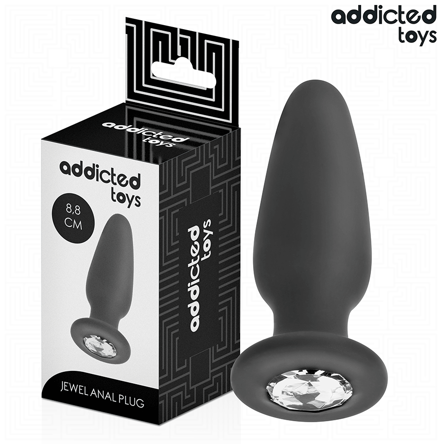 Ilhaerotica - ADDICTED TOYS - PLUG ANAL COM JOIA TAMANHO S 8