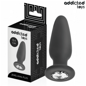 ADDICTED TOYS – PLUG ANAL COM JOIA TAMANHO M 10,4 CM
