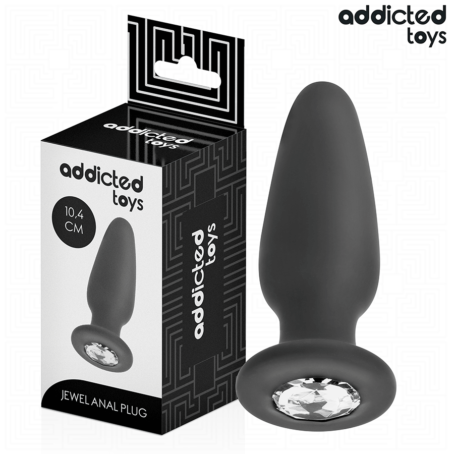 Ilhaerotica - ADDICTED TOYS - PLUG ANAL COM JOIA TAMANHO M 10
