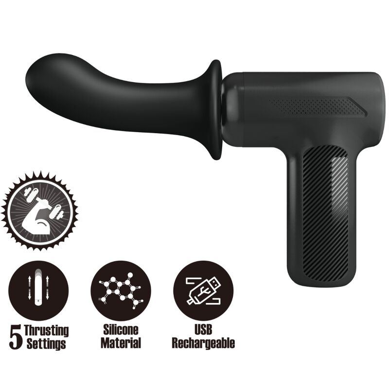 Ilhaerotica - PRETTY LOVE - DJ DOCTOR MASSAGER 5 CONFIGURAÇÕES PRETO