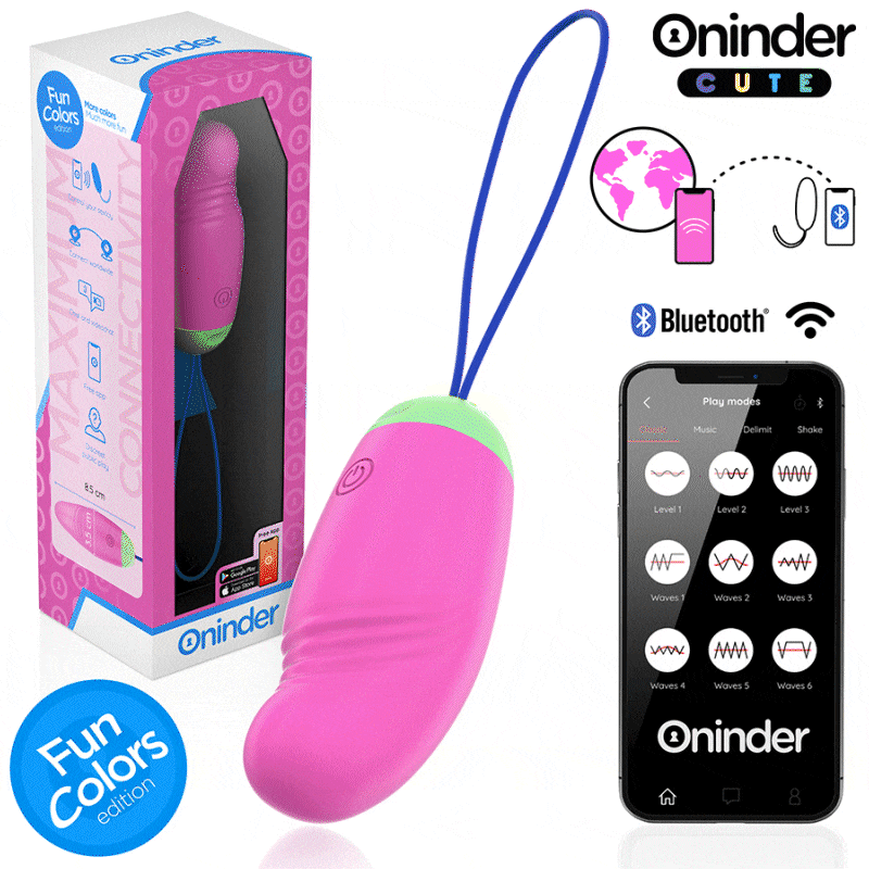 Ilhaerotica - ONINDER CUTE - OVO VIBRO-GIRATÓRIO LOVE PLEASURE 360 SILICONE - APLICATIVO MUNDIAL GRATUITO