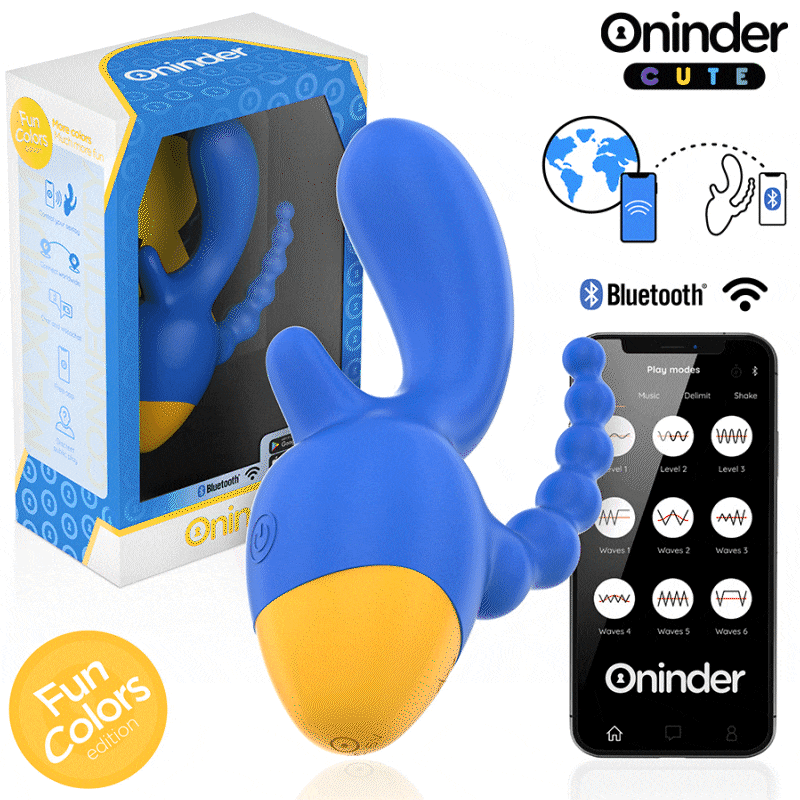 ONINDER CUTE - LOVE 3 SOME VIBRADOR TRIPLO - APLICATIVO MUNDIAL GRATUITO - Image 2