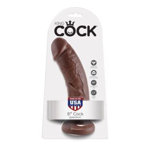 KING COCK – 8 DILDO MARROM 20.3 CM