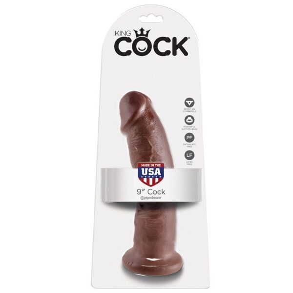Ilhaerotica - KING COCK - 9 DILDO MARROM 22.9 CM